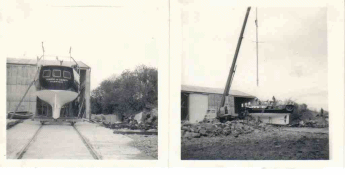 Click to Enlarge: Tigress of Deben at the yard that she was built in 1973.